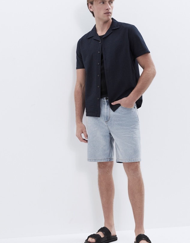 UNISON - Seersucker Regular Fit Shirt