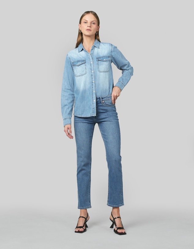 DRICOPER DENIM - Valiant Sunbleach Denim Shirt