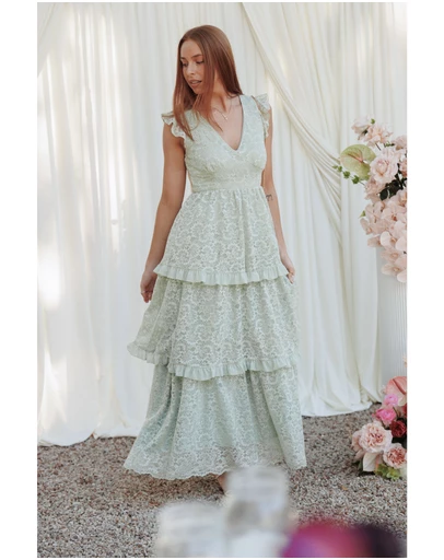 Petal & Pup - Cataleya Maxi Dress - Sage Green