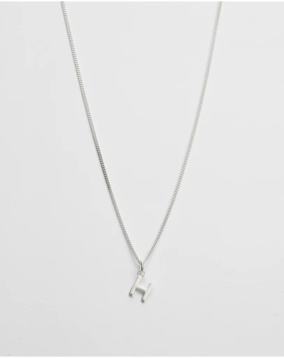 Kirstin Ash - H Outline Initial Necklace