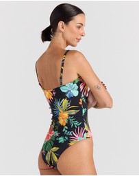 Poolside Paradiso - Kauai Bandeau One Piece Swimsuit - Tropical