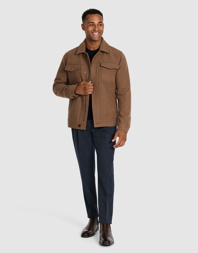 Tarocash - Lleyton Wool Zip Jacket