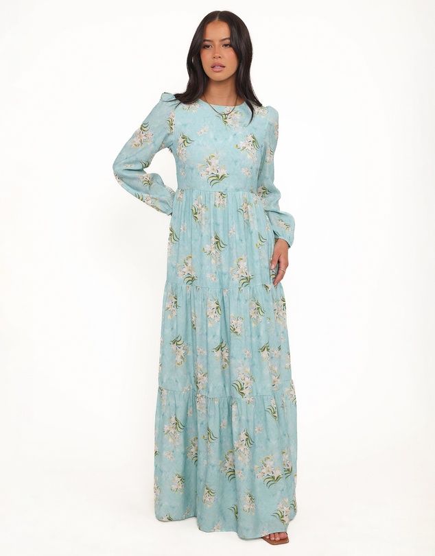 Petal & Pup - Bernice Maxi Dress - Blue Floral