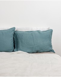 SILK MAGNOLIA - French Linen Pillowcase