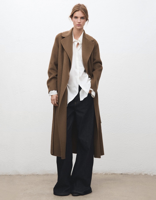 M.N.G - Handmade Wool Coat With Belt