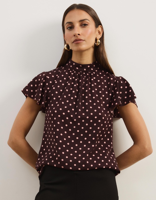 Atmos&Here - Fia Flutter Sleeve Blouse