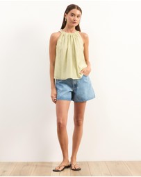 Atmos&Here - Paloma Voile Halter Neck Top