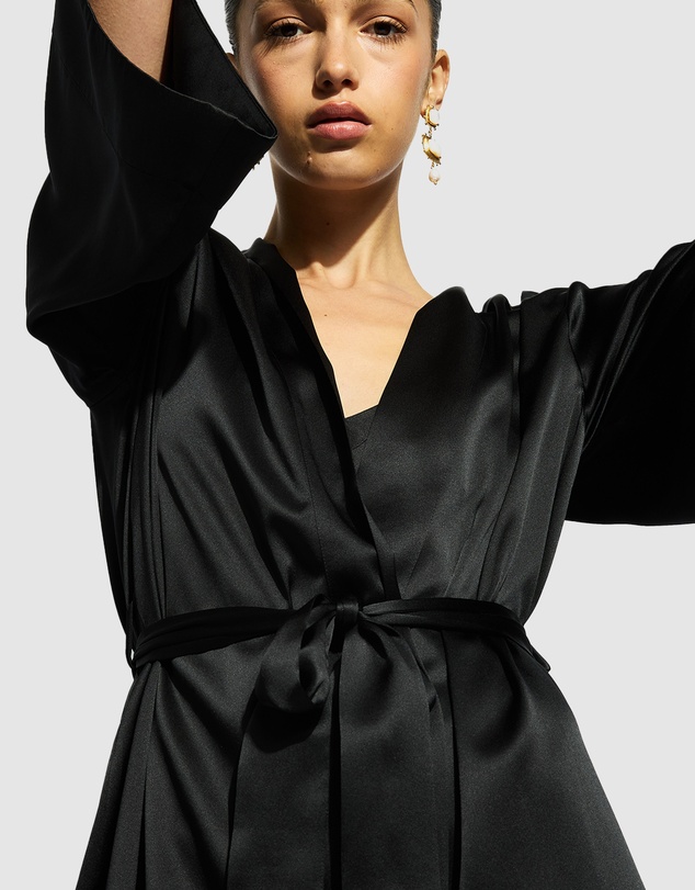 GINIA - Silk Wrap Gown