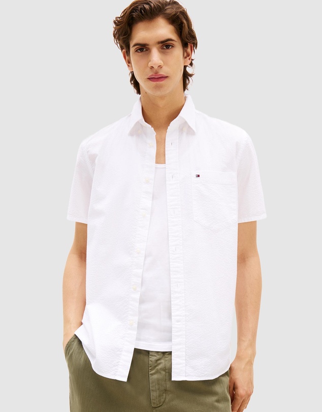 Tommy Hilfiger - Regular Fit Seersucker Short Sleeve Shirt