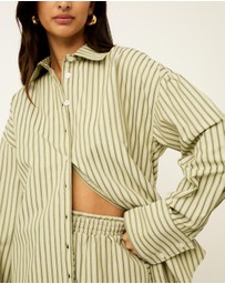 Dazie - Nina Stripe Long Sleeve Shirt