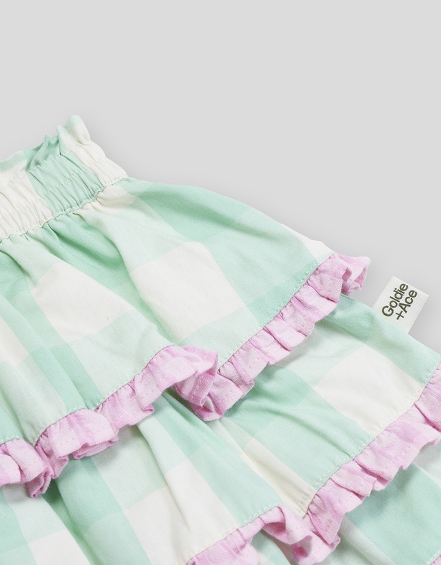 Goldie + Ace - Gingham Rara Skirt - Babies-Kids
