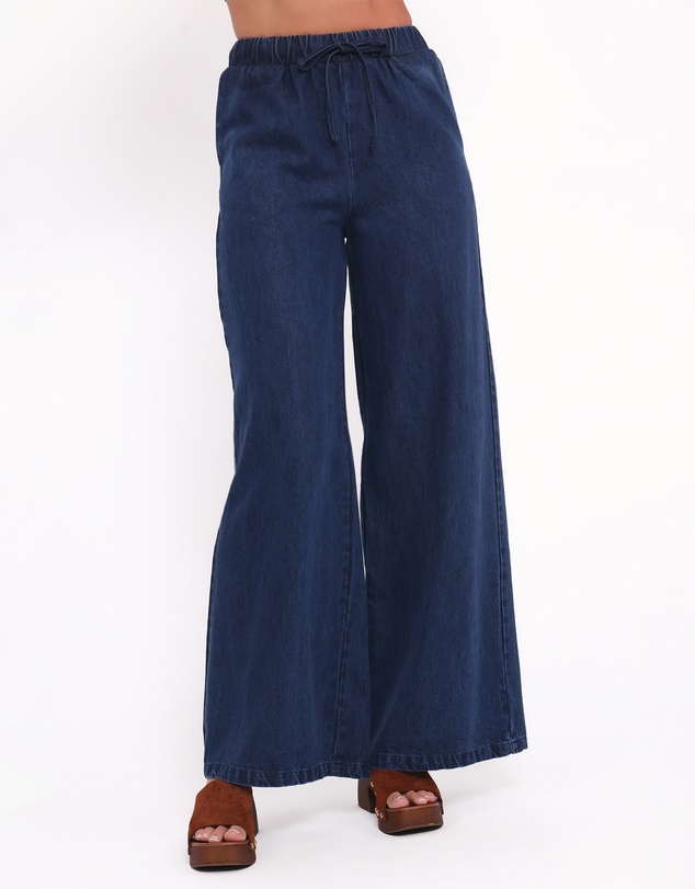 Petal & Pup - Declan Chambray Pant - Mid Dark