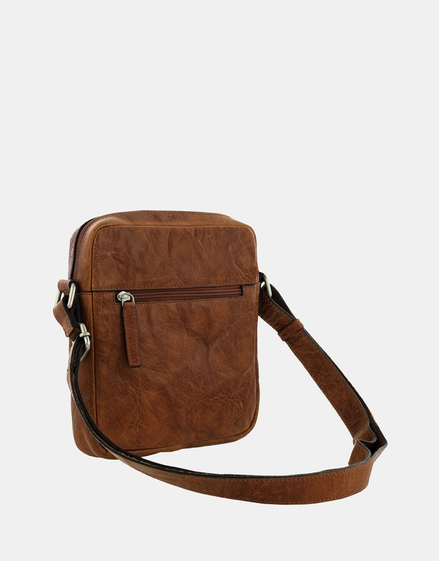 Pierre Cardin - Pierre Cardin Rustic Leather Cross Body/Tablet Bag