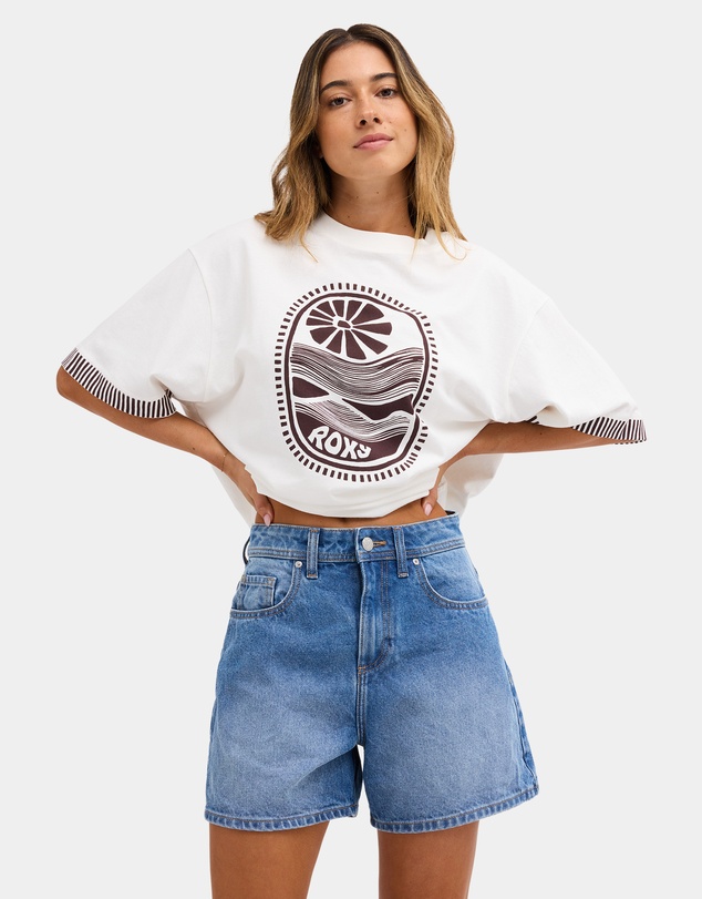 Roxy - Womens Morning Splendour Mid Denim Shorts