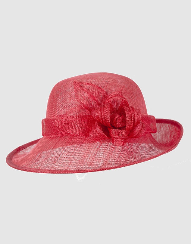 Max Alexander - Sinamay Red Fashion Hat