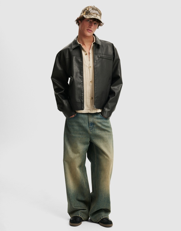 Cotton On - Washed Box Fit Short Sleeve Shirt