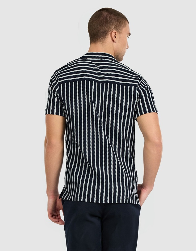 Tarocash - Gable Stripe Textured Shirt
