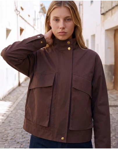 The Fated - Felicity Funnel Neck Bomber Jacket
