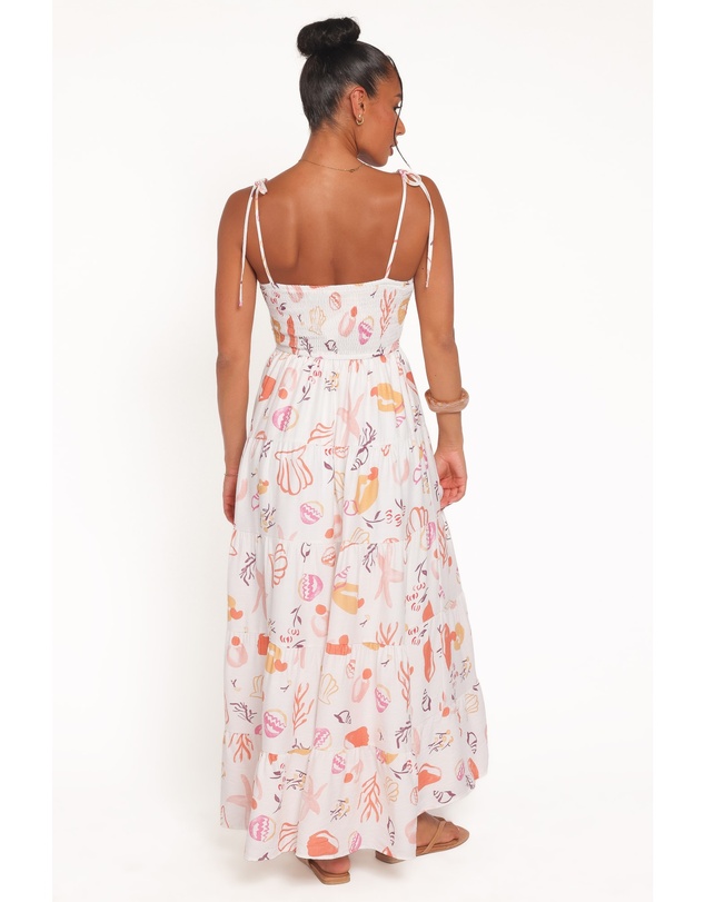 Petal & Pup - Bairbre Maxi Dress - Pink Beach Print