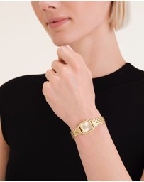 Rosefield - The Boxelle Champagne Gold-Tone Bracelet Watch
