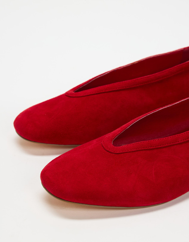 AERE - Tori Suede Ballet Flats - Women's