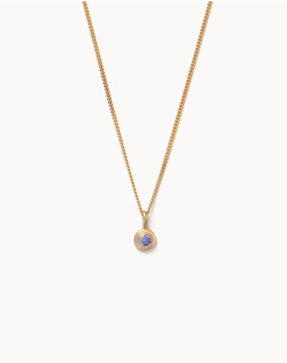 Kirstin Ash - Birthstone Necklace December Tanzanite