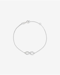 Michael Hill - Diamond Accent Infinity Bracelet in Sterling Silver