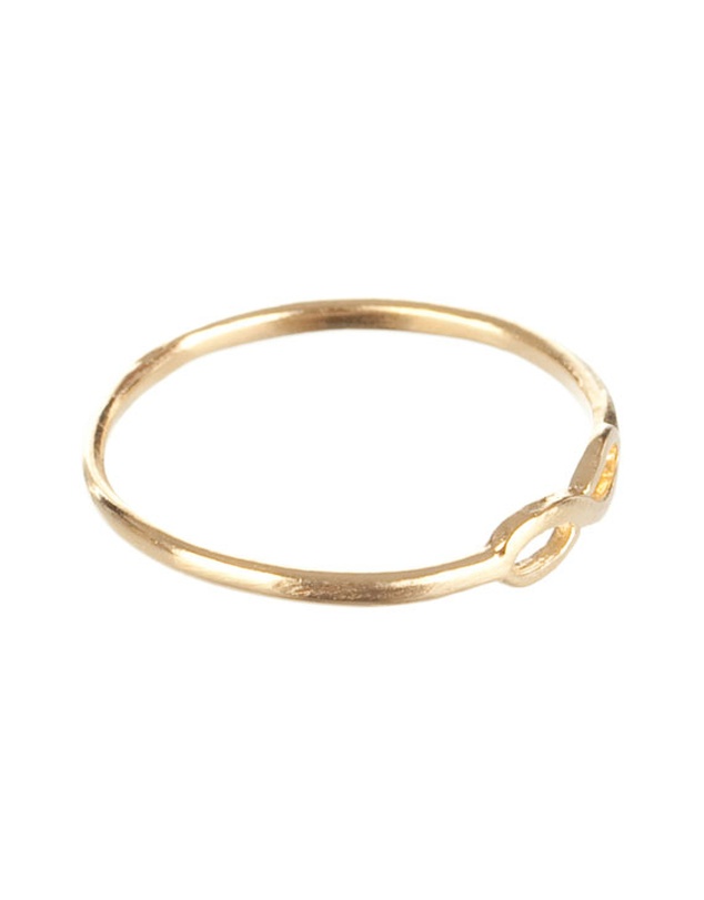 Dogeared - Charmed Gold-Plated Infinity Ring