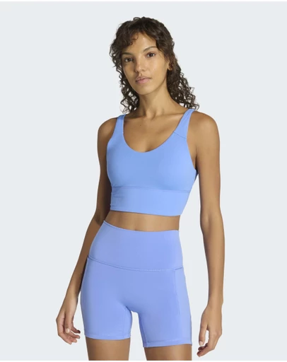 adidas Performance - 3 Stripes Studio All Me Light Support Bra Womens