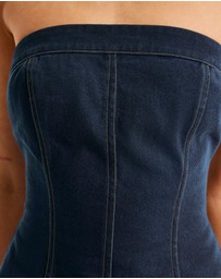 SNDYS - Lex Denim Corset Top