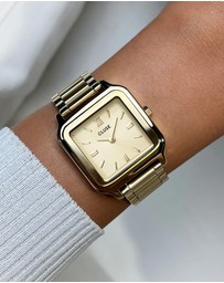 Cluse - Gracieuse Watch Steel, Sunray Textured, Gold Colour