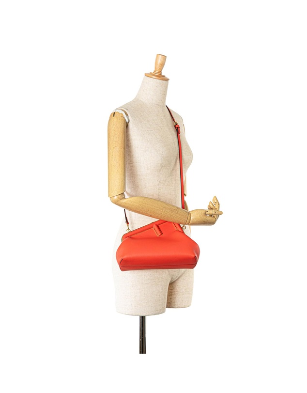 Pre-Loved by Azura Reborn - Pre-Loved Fendigraphy Coral Leather Crossbody