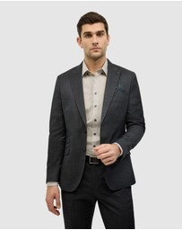 Politix - Single Breasted Textured Tailored Jacket