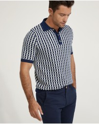 Oxford - Louis Jacquard Knitted Polo