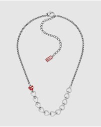 Diesel - D Logo Silver Necklace