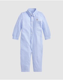 Polo Ralph Lauren - Knit Cotton Oxford Coveralls - Babies