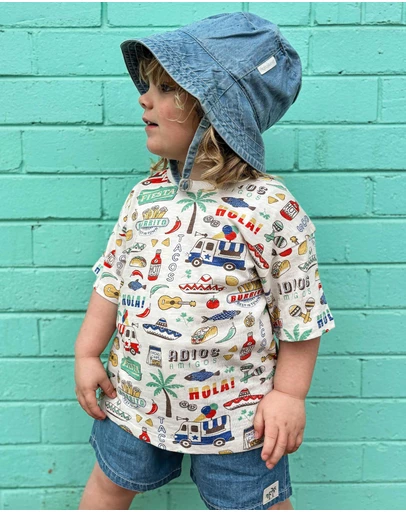 Purebaby - Fiesta Oversized Tee -Kids-Babies