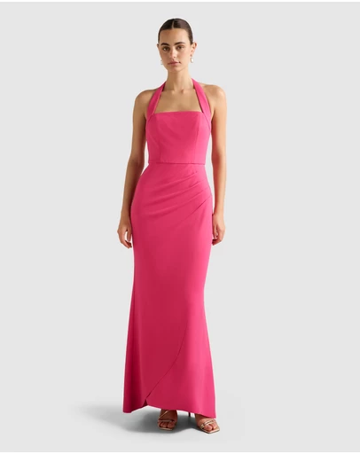 Forever New - Willow Halter Neck Wrap Maxi Dress