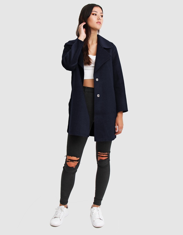 Belle & Bloom - Ex-Boyfriend Wool Blend Oversized Coat