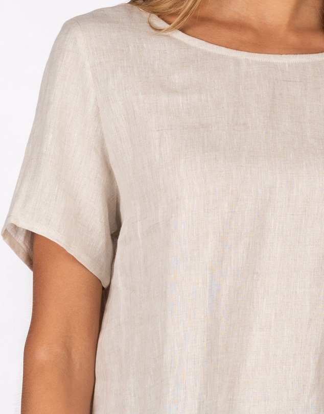 CAMIXA - Teena Linen T-shirt Top