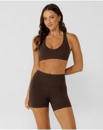 Lorna Jane - Lotus No Chafe Phone Pocket 12cm Bike Shorts