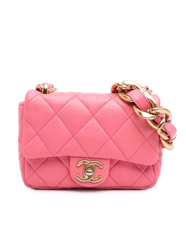 Pre-Loved by Azura Reborn - Pre-Loved chanel Quilted Leather Bag with Chain Detail Elegant Shoulder or Crossbody Accessory