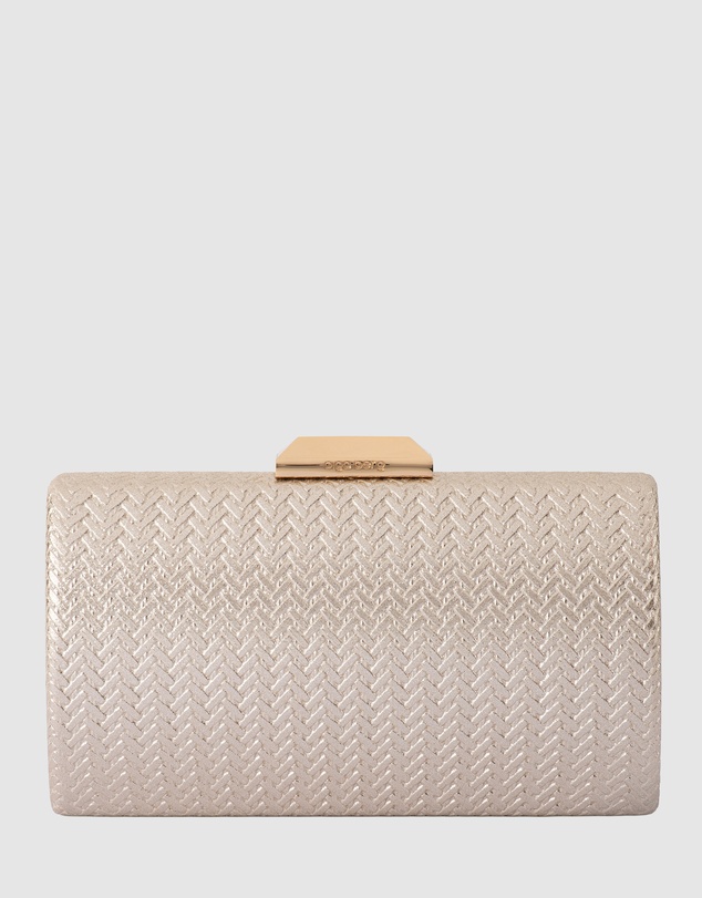 Olga Berg - Marika Embossed Clutch