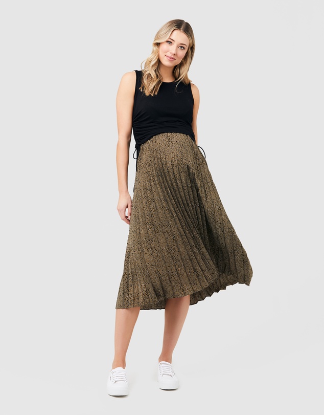 Ripe Maternity - Jodie Ruched Rib Tank