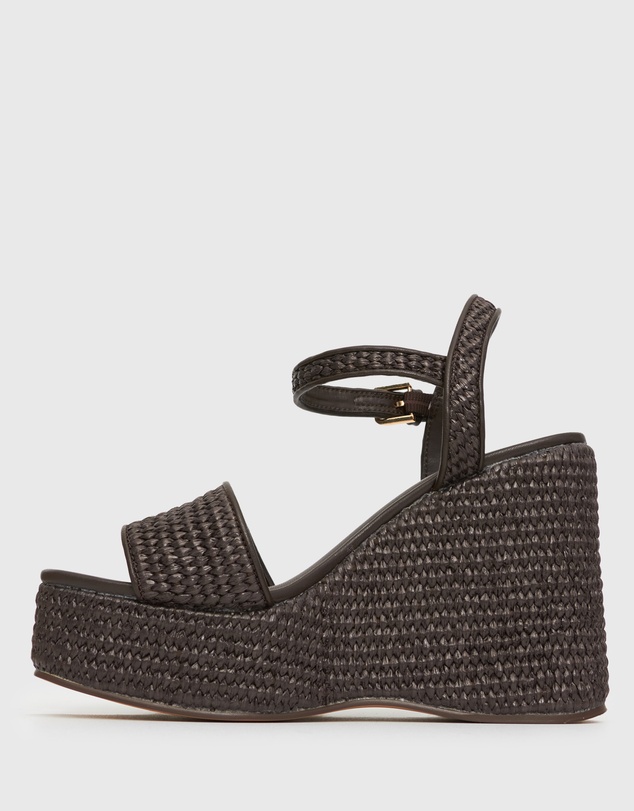 Betts - Fame Raffia Platform Wedges