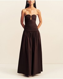 Shona Joy - Campbell Pleated Drop Waist Maxi Dress