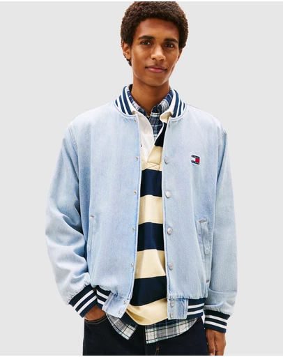 Tommy Jeans - Denim Hooded Bomber Jacket