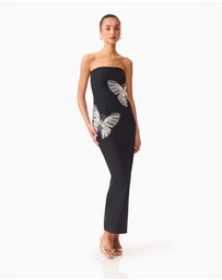 Elliatt - Mira Strapless Gown in Black