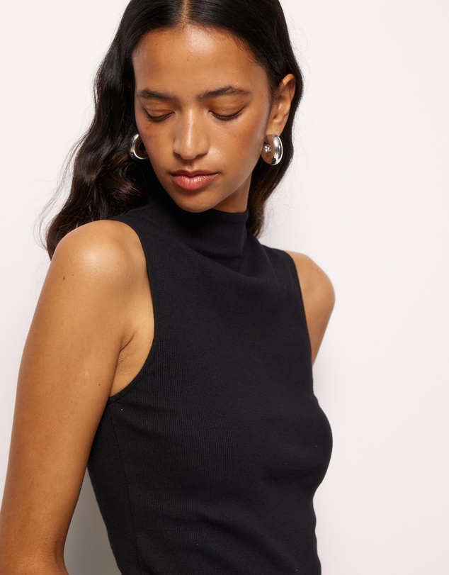 AERE - High Neck Rib Tank