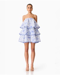 Elliatt - Elin Strapless Frilled Mini Dress